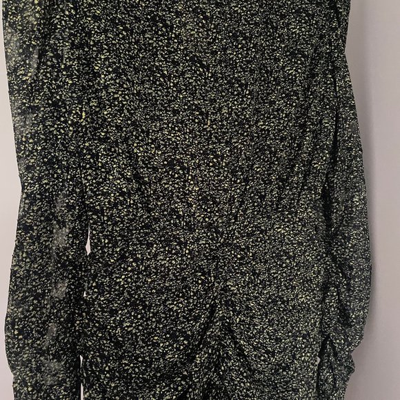 Patterned Zara ruched dress, size 4 - Picture 6 of 6